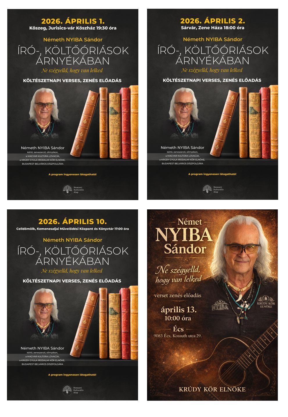 Írók, költők társaságában