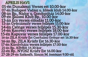 Nyiba programok áprilisban